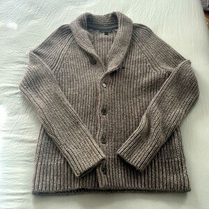 Men’s cable knit cardigan